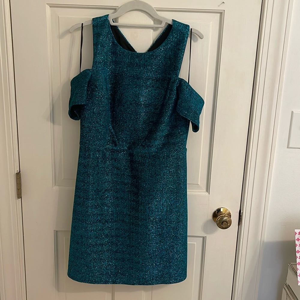 Sequin off the shoulder dress